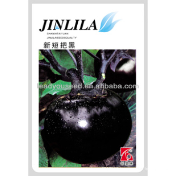 E16 Duanba mid-early maturity black round eggplant seeds, op eggplant seeds